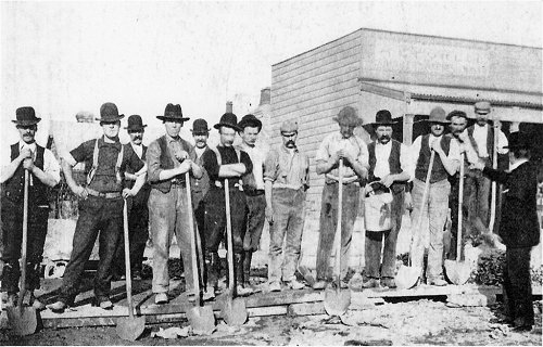 Electric Tram route construction