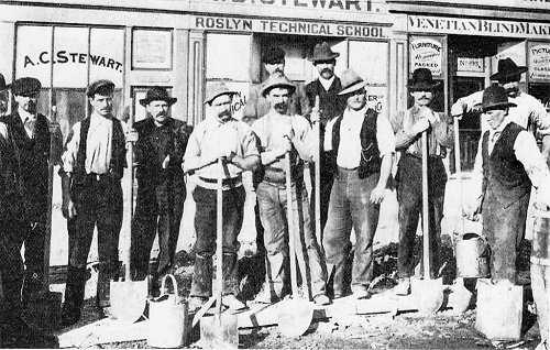 Electric Tram route construction