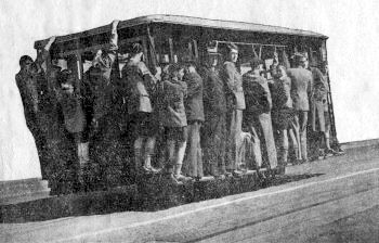 Cablecar fully laden