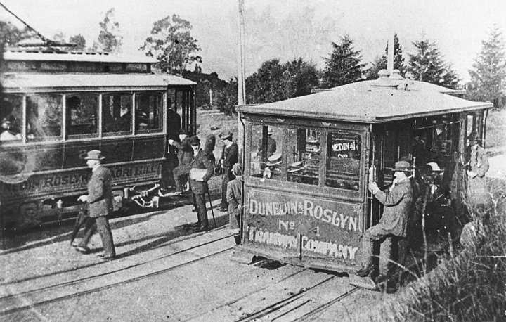 Trams at Ross Street