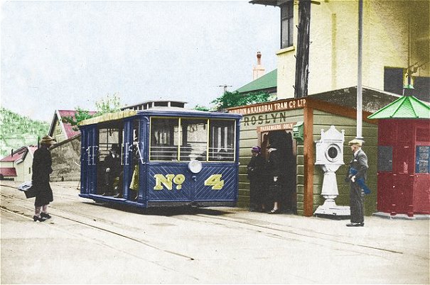 Cablecar at Highgate - coloured