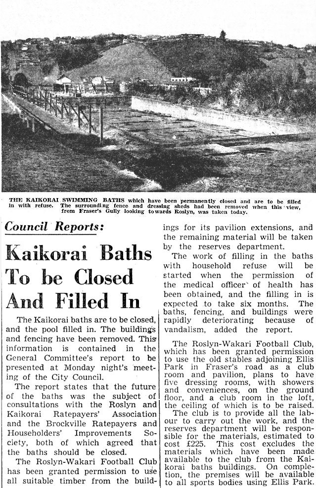 Frasers Road Baths 1950