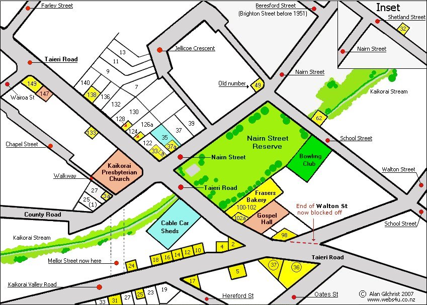 Kaikorai Shop Map