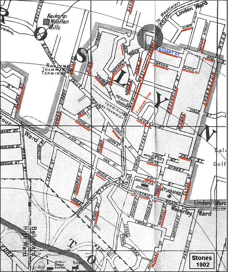 1902 Kaikorai map