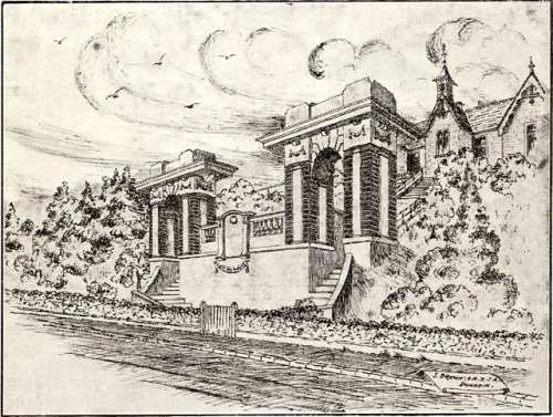 Proposed memorial arch
