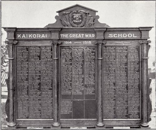 Roll of Honour 1914-1919