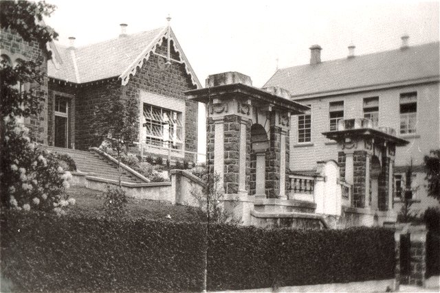 memorial arch and gymnasium