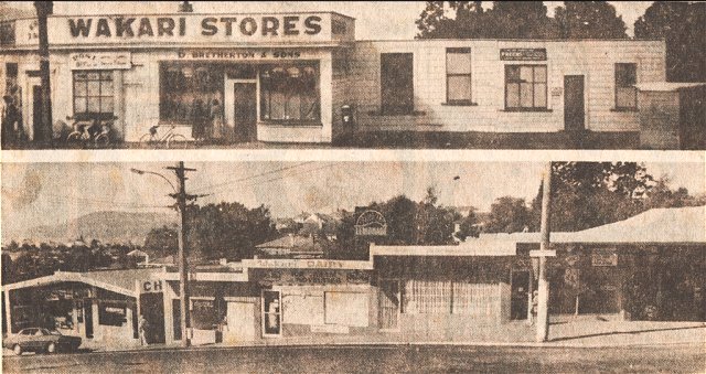 Wakari Shops - old newspaper photos
