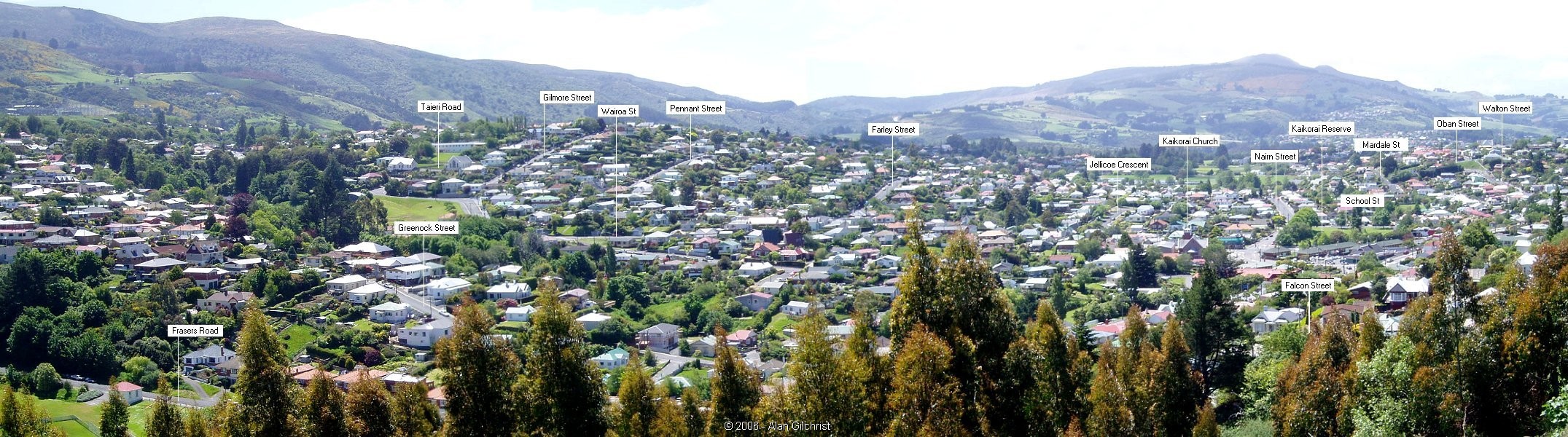 2006 view of Kaikorai